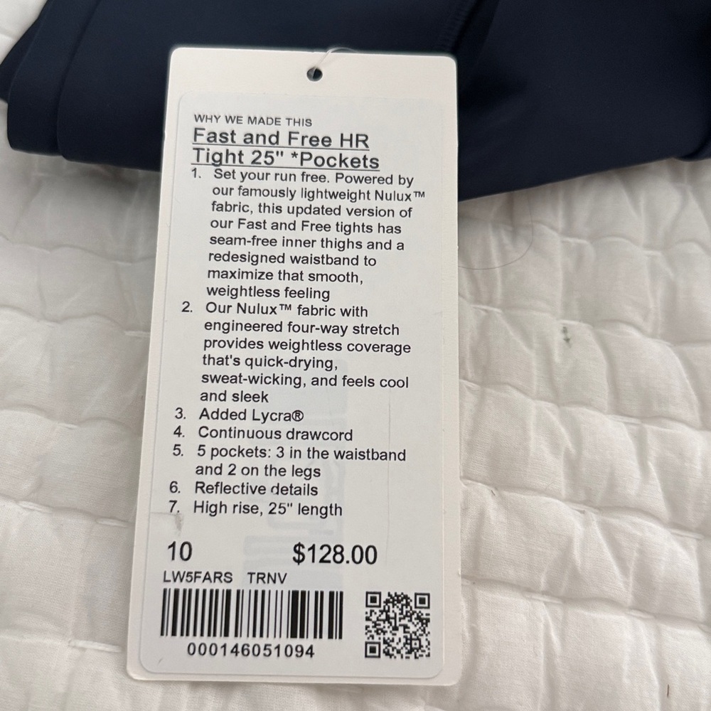 Lululemon athletica Woman’s Fast and Free leggings with pockets - Picture 3 of 3